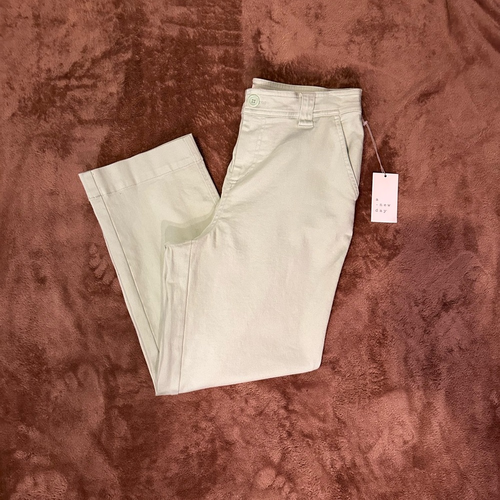 NWT A New Day Women's Mint cropped wide leg Jeans/trousers